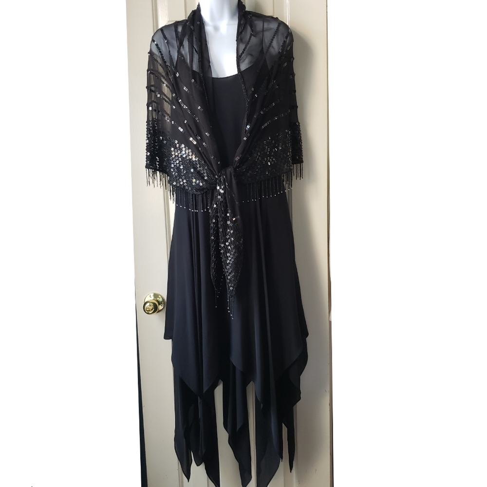✅SOLD✅ Silk LAUREN Ralph Lauren Evening Gown 12 - Picture 2 of 12